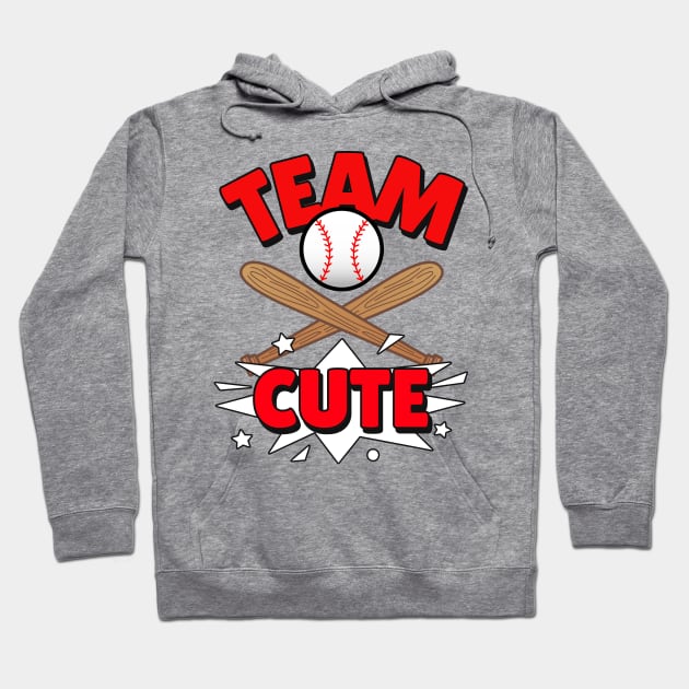 SPORTS Team Cute Baseball Lover Hoodie by SartorisArt1